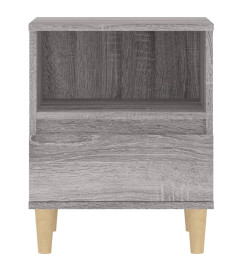 Table de chevet Sonoma gris 40x35x50 cm