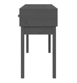 Table console Gris 114x40x75 cm Bois massif de pin