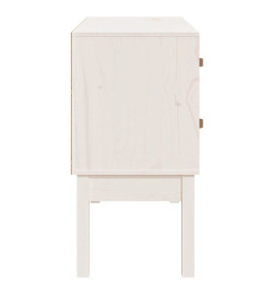 Armoire console Blanc 90x40x78 cm Bois de pin solide