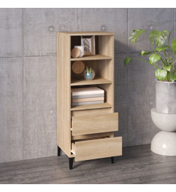 Buffet haut Chêne sonoma 40x36x110 cm Bois d'ingénierie