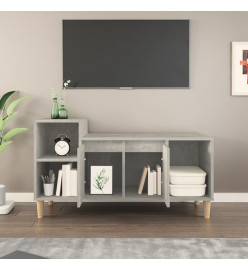 Meuble TV Gris béton 100x35x55 cm Bois d'ingénierie