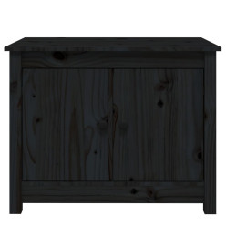 Table basse Noir 71x49x55 cm Bois massif de pin