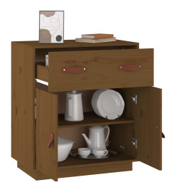 Buffet Marron miel 65,5x40x75 cm Bois massif de pin