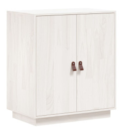 Buffet Blanc 65,5x40x75 cm Bois massif de pin