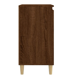 Table de chevet chêne marron 40x35x70 cm bois d'ingénierie