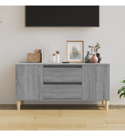 Meuble TV Sonoma gris 102x44,5x50 cm Bois d'ingénierie