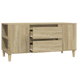 Meuble TV Chêne sonoma 102x44,5x50 cm Bois d'ingénierie