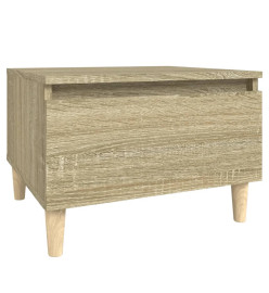 Table d'appoint Chêne sonoma 50x46x35 cm Bois d'ingénierie