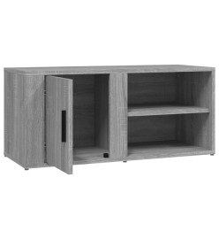 Meuble TV Sonoma gris 80x31,5x36 cm Bois d'ingénierie