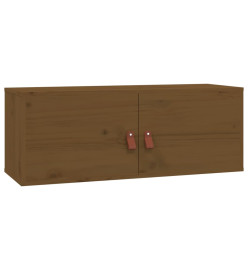 Armoire murale Marron miel 80x30x30 cm Bois de pin massif