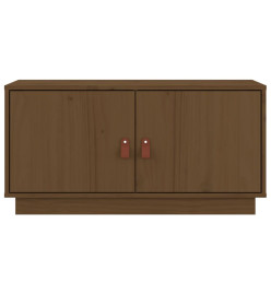 Meuble TV Marron miel 80x34x40 cm Bois de pin massif