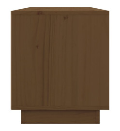 Meuble TV Marron miel 80x34x40 cm Bois de pin massif