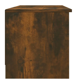 Meuble TV Chêne fumé 102x35,5x36,5 cm Bois d'ingénierie