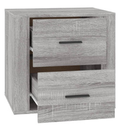 Table de chevet Sonoma gris 50x39x47 cm