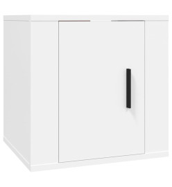 Meubles TV muraux 2 pcs Blanc 40x34,5x40 cm