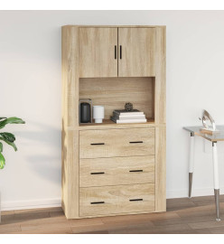 Armoire murale Chêne sonoma 80x33x80 cm Bois d'ingénierie