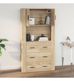 Armoire murale Chêne sonoma 80x33x80 cm Bois d'ingénierie