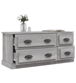 Meuble TV sonoma gris 100x35,5x45 cm bois d'ingénierie