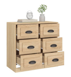 Buffet chêne sonoma 70x35,5x67,5 cm bois d'ingénierie