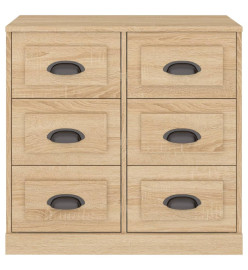 Buffet chêne sonoma 70x35,5x67,5 cm bois d'ingénierie