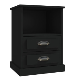 Tables de chevet 2 pcs noir 43x36x60 cm