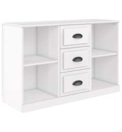 Buffet blanc brillant 104,5x35,5x67,5 cm bois d'ingénierie