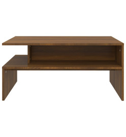 Table basse Chêne marron 90x60x42,5 cm Bois d'ingénierie