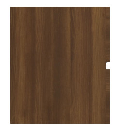 Armoire de lavabo Chêne marron 90x38,5x45 cm Bois d'ingénierie