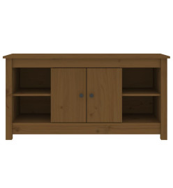 Meuble TV Marron miel 103x36,5x52 cm Bois de pin massif