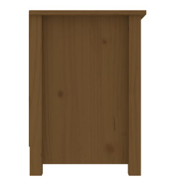 Meuble TV Marron miel 103x36,5x52 cm Bois de pin massif