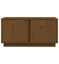 Meuble TV Marron miel 80x35x40,5 cm Bois de pin massif