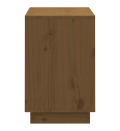 Armoire à chaussures Marron miel 110x34x52cm Bois de pin massif