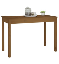 Table à manger Marron miel 110x55x75 cm Bois massif de pin