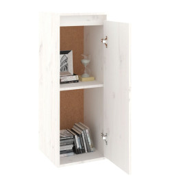 Armoire murale Blanc 30x30x80 cm Bois de pin massif