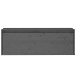 Armoire murale Gris 100x30x35 cm Bois de pin massif