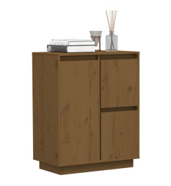 Buffet Marron miel 60x34x75 cm Bois massif de pin