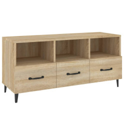 Meuble TV Chêne sonoma 102x35x50 cm Bois d'ingénierie