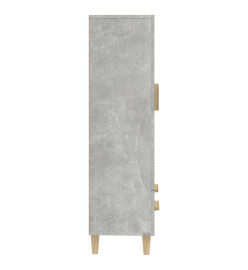 Buffet haut Gris béton 70x31x115 cm Bois d'ingénierie