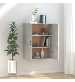 Armoire suspendue Gris béton 69,5x34x90 cm Bois d'ingénierie