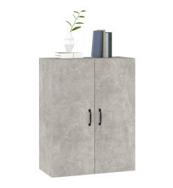 Armoire suspendue Gris béton 69,5x34x90 cm Bois d'ingénierie