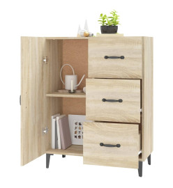 Buffet chêne sonoma 69,5x34x90 cm bois d'ingénierie