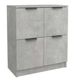 Buffet Gris béton 60x30x70 cm Bois d'ingénierie