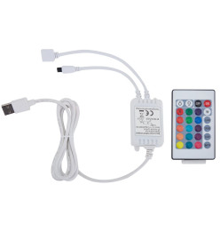 Cadre de lit avec LED Gris Tissu 180 x 200 cm