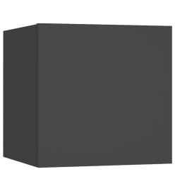 Meuble TV mural Gris 30,5x30x30 cm