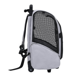 Chariot polyvalent pliable pour animaux de compagnie Gris