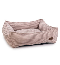 Designed by Lotte Lit nervuré pour chien Rose 65x60x20 cm