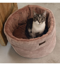 Designed by Lotte Lit nervuré pour chat Rose 50x35 cm