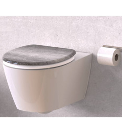 SCHÜTTE Siège de toilette avec fermeture en douceur INDUSTRIAL GREY