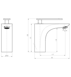 SCHÜTTE Mitigeur de lavabo ORCA chrome