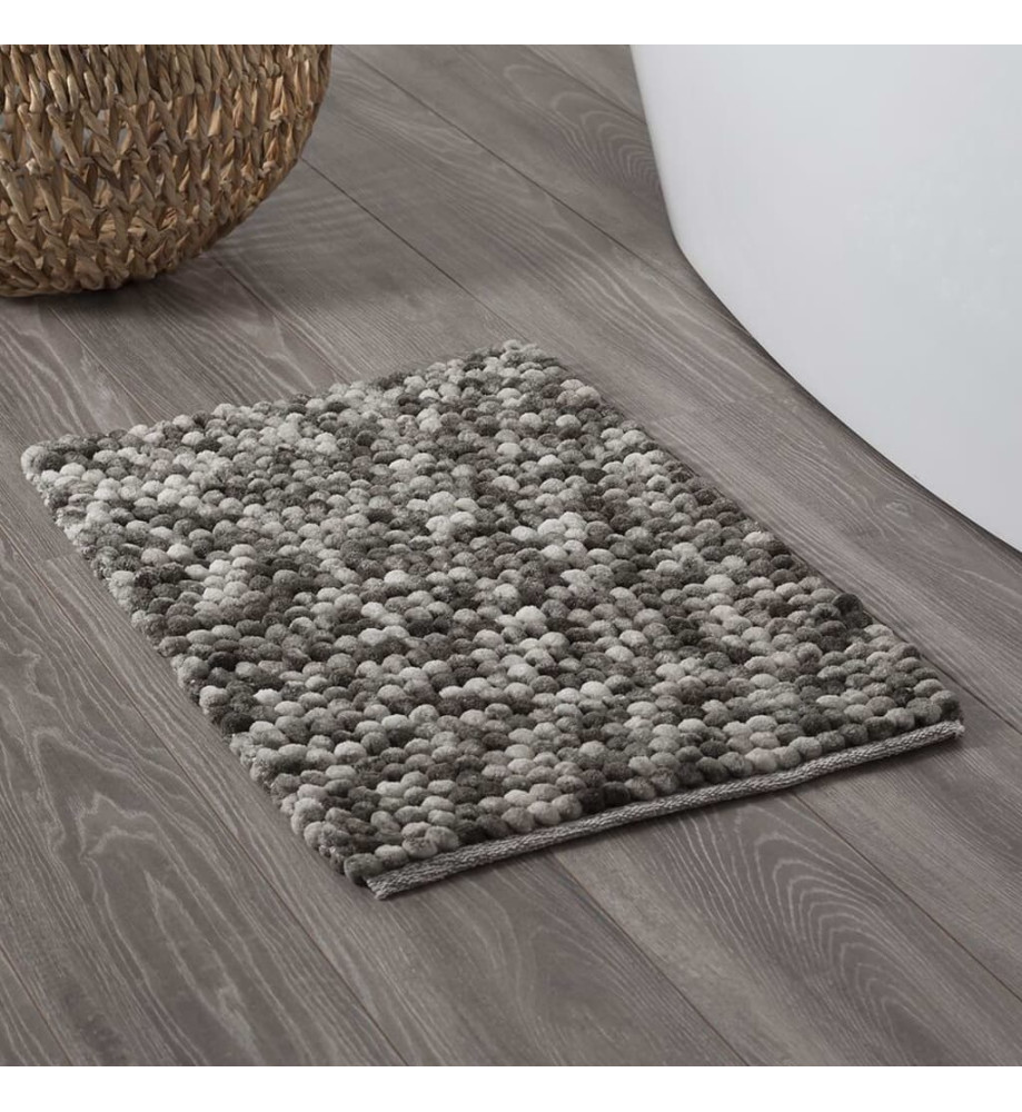 Sealskin Tapis de bain Vintage 50x80 cm Gris foncé et blanc